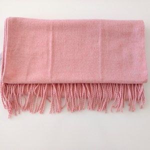 TOPSHOP‎ Women's Pink Fringe Accent Scarf Wrap OS NWT